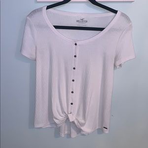 cute white hollister top⚡️⚡️
